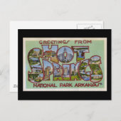 Grüße aus dem Hot Springs National Park Arkansas Postkarte (Vorne/Hinten)