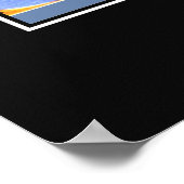 Grüße aus dem kalifornischen Poster (Ecke)