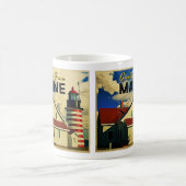 Grüße aus dem Leuchtturm Maine Kaffeetasse (Mittel)