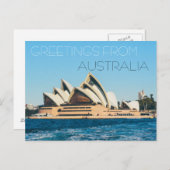 Grüße aus dem Opernhaus australia Postcard Meer Postkarte (Vorne/Hinten)