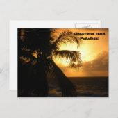 Grüße aus dem Paradies Postkarte (Vorne/Hinten)