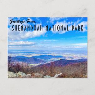 Grüße aus dem Shenandoah-Nationalpark Postkarte