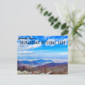 Grüße aus dem Shenandoah-Nationalpark Postkarte (Stehend Vorderseite)