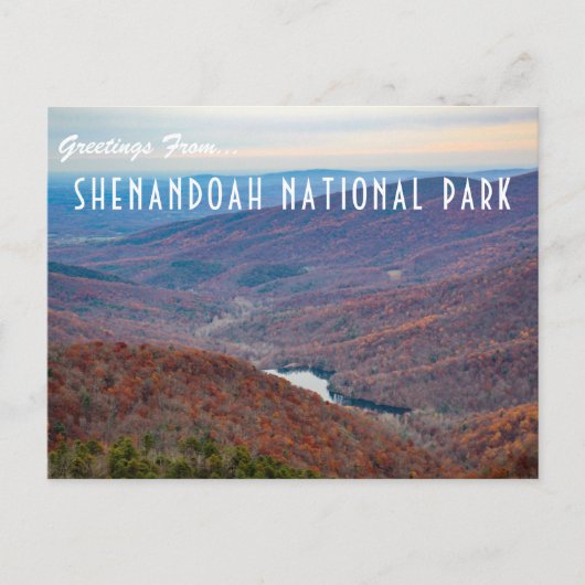 Grüße aus dem Shenandoah-Nationalpark Postkarte (Vorderseite)