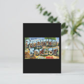 Grüße aus dem versteinerten Wald Arizona Postkarte (Stehend Vorderseite)