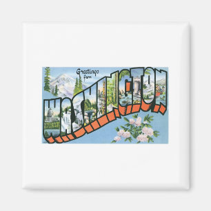 Grüße aus dem Washington-Staat Magnet