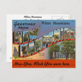 Grüße aus dem Weißen Gebirge Postkarte (Vorne/Hinten)