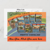 Grüße aus dem Weißen See Postkarte (Vorne/Hinten)