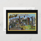 Grüße aus dem Yosemite Nationalpark Postkarte (Vorne/Hinten)