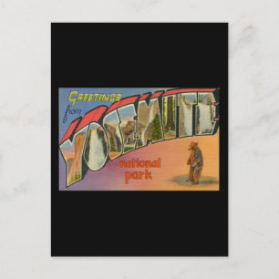 Grüße aus dem Yosemite Nationalpark Postkarte