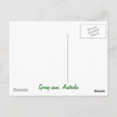 Grüße aus den australischen Alpen Postkarte (Rückseite)