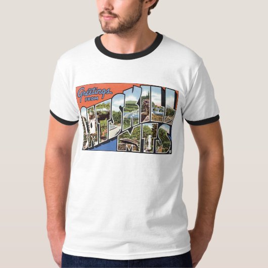 Grüße aus den Catskill Mountains T-Shirt (Vorderseite)