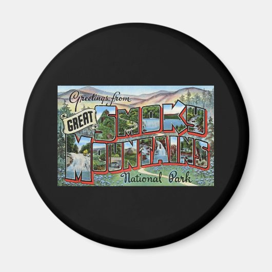 Grüße aus den Großen Smokey-Bergen Magnet (Vorne)