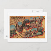 Grüße aus den Rocky Mountains Postkarte (Vorne/Hinten)