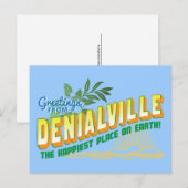 Grüße aus Denialville - Verweigerung Postkarte (Vorne/Hinten)