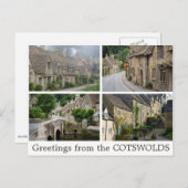 Grüße aus der Cotswolds-Postkarte Postkarte (Vorne/Hinten)