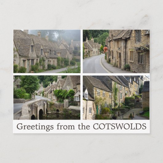 Grüße aus der Cotswolds-Postkarte Postkarte (Vorderseite)