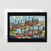 Grüße aus der gemalten Wüste Arizona Postkarte (Vorne/Hinten)