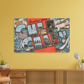 Grüße aus der Golfküste Leinwanddruck (Insitu (Wohnzimmer))