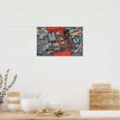 Grüße aus der Golfküste Poster (Küche)