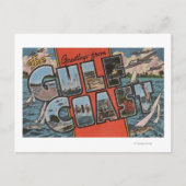 Grüße aus der Golfküste Postkarte (Vorderseite)