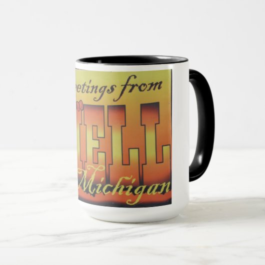 Grüße aus der Hölle, Michigan Tasse 1 (VorderseiteRechts)