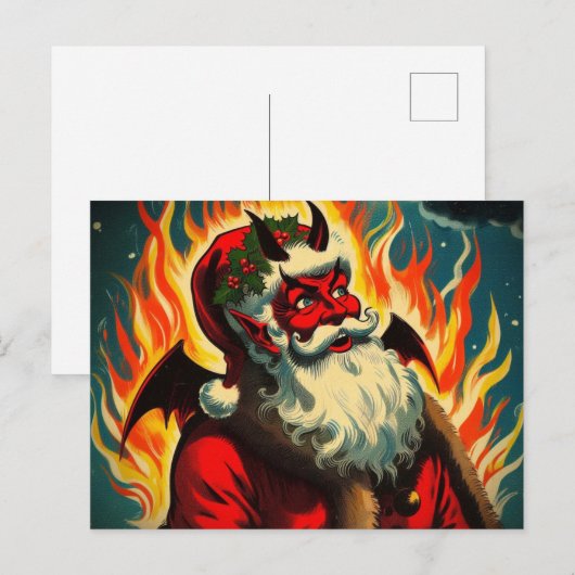 Grüße aus der Hölle Postkarte (Vorne/Hinten)