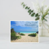 Grüße aus der mexikanischen Karibik! Postkarte (Stehend Vorderseite)