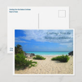 Grüße aus der mexikanischen Karibik! Postkarte (Vorne/Hinten)