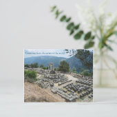 Grüße aus der Mitte der Welt! Postkarte (Stehend Vorderseite)