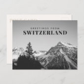 Grüße aus der Schweiz Postkarte (Vorne/Hinten)