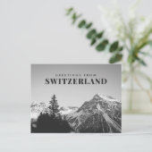 Grüße aus der Schweiz Postkarte (Stehend Vorderseite)