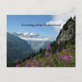 Grüße aus der Schweiz Postkarte (Vorderseite)