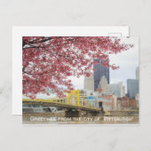 Grüße aus der Stadt Pittsburgh! Postkarte (Vorne/Hinten)