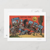 Grüße aus der Südwestwüste Postkarte (Vorne/Hinten)