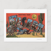 Grüße aus der Südwestwüste Postkarte (Vorderseite)