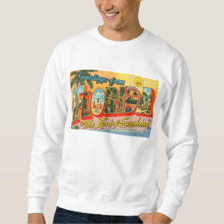 Grüße aus der Vintagen Postkarte von Florida Sweatshirt