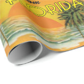 Grüße aus der Vintagen Sonnenuntergangsszene von F Geschenkpapier (Rolleneckpunkt)