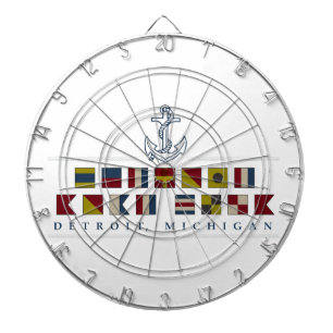 Grüße aus Detroit Dartscheibe