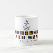 Grüße aus Detroit Kaffeetasse (Mittel)