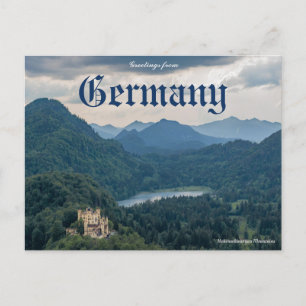 Grüße aus Deutschland Hohenschwangau Postcard Postkarte