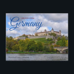 Grüße aus Deutschland Marienberg Würzburg Postkarte<br><div class="desc">Grüße aus der landschaftlichen Postkarte mit der Festung Marienberg - Würzburg.</div>