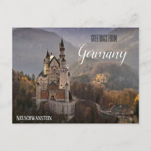 Grüße aus Deutschland Neuschwanstein Postkarte