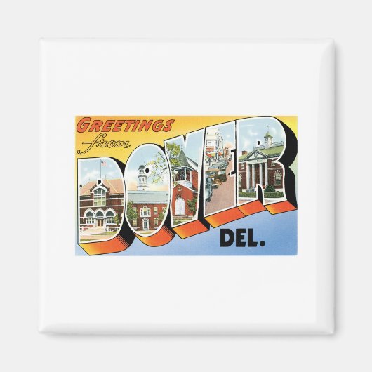 Grüße aus Dover, Delaware Magnet (Vorne)