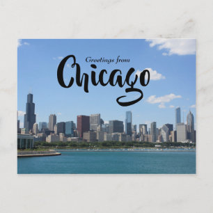 Grüße aus Downtown Chicago Postkarte