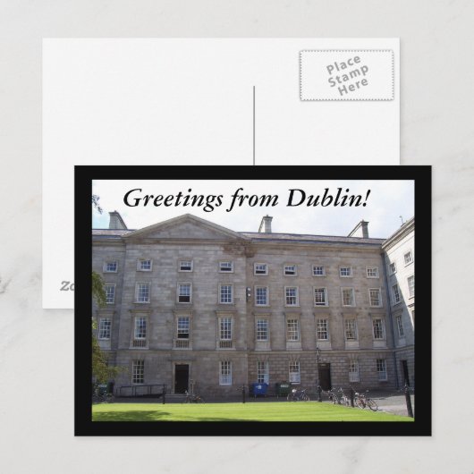 Grüße aus Dublin! Postkarte (Vorne/Hinten)