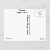 Grüße aus Durham Postkarte (Rückseite)