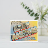 Grüße aus East Hartford, Connecticut Travel Postkarte (Stehend Vorderseite)