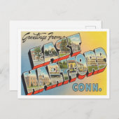 Grüße aus East Hartford, Connecticut Travel Postkarte (Vorne/Hinten)