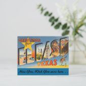 Grüße aus El Paso Postkarte (Stehend Vorderseite)